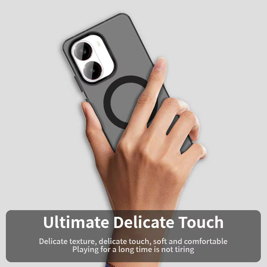 Magnetische kabellose Schutzhülle für Xiaomi Mi Poco X5 X6 X7 Pro M6 F6 Pro C75 C61 C65 in Transparent und Schwarz - Bild 5