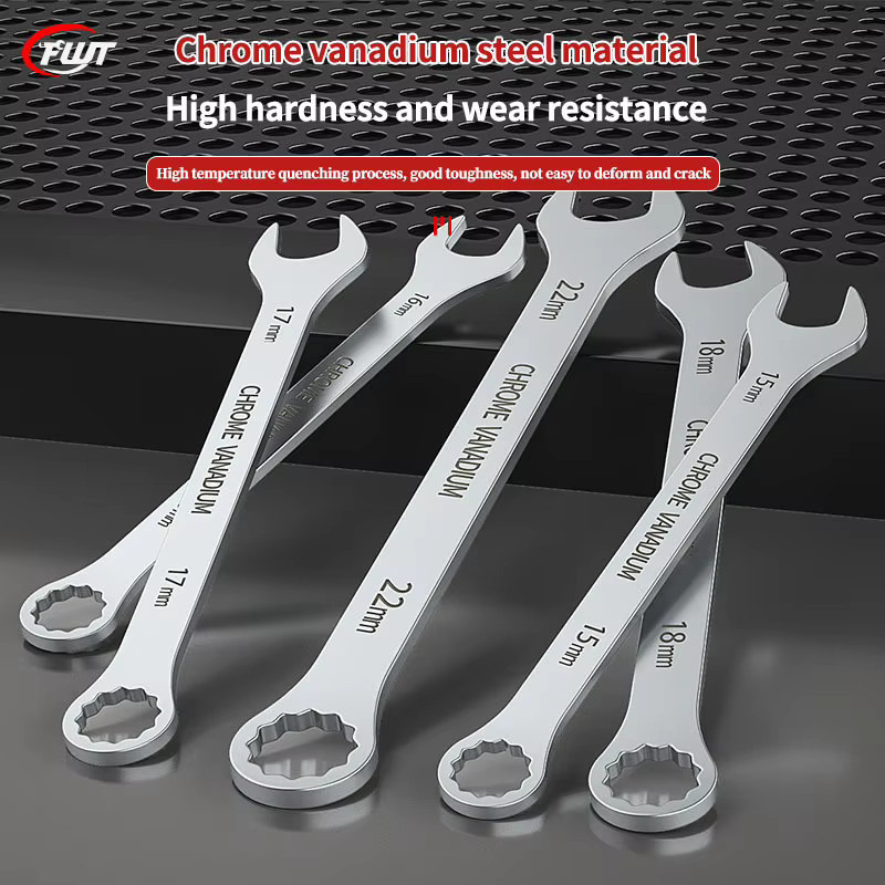Doppelkopfwanderschlüssel Set in Silber, offener Pflaumenschlüssel für die Autoreparatur, 8–24 mm - Bild 2