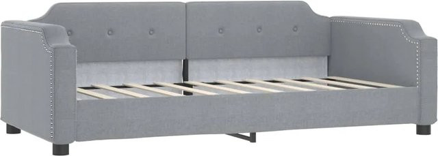 vidaXL Schlafsofa mit Schlaffunktion in Hellgrau, Stoffbezogen, B/T/H: 190 x 90 x 66,5 cm - Bild 1