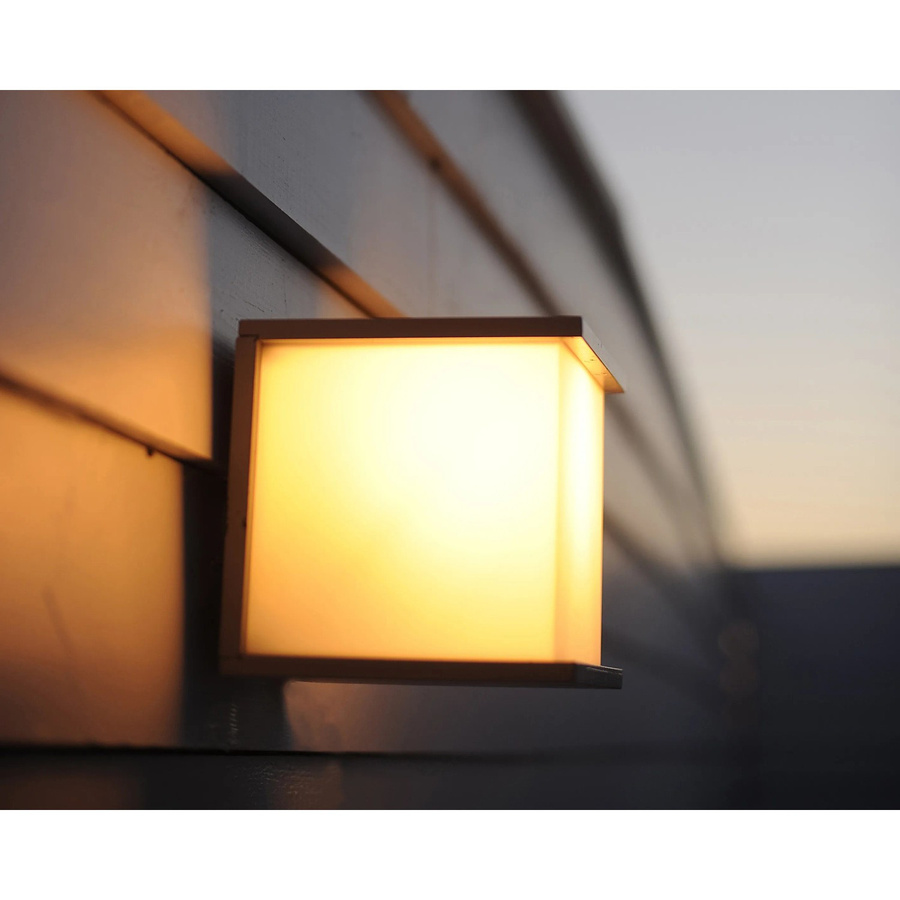 Lutec Außenwandleuchte Cube in Anthrazit mit E27 Fassung und IP54 Schutzklasse - Bild 2