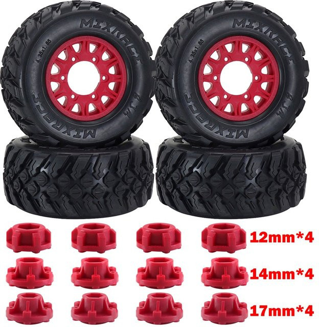 AJRC RC Auto Reifen Upgrade, Schwarz, Gummi - Bild 1