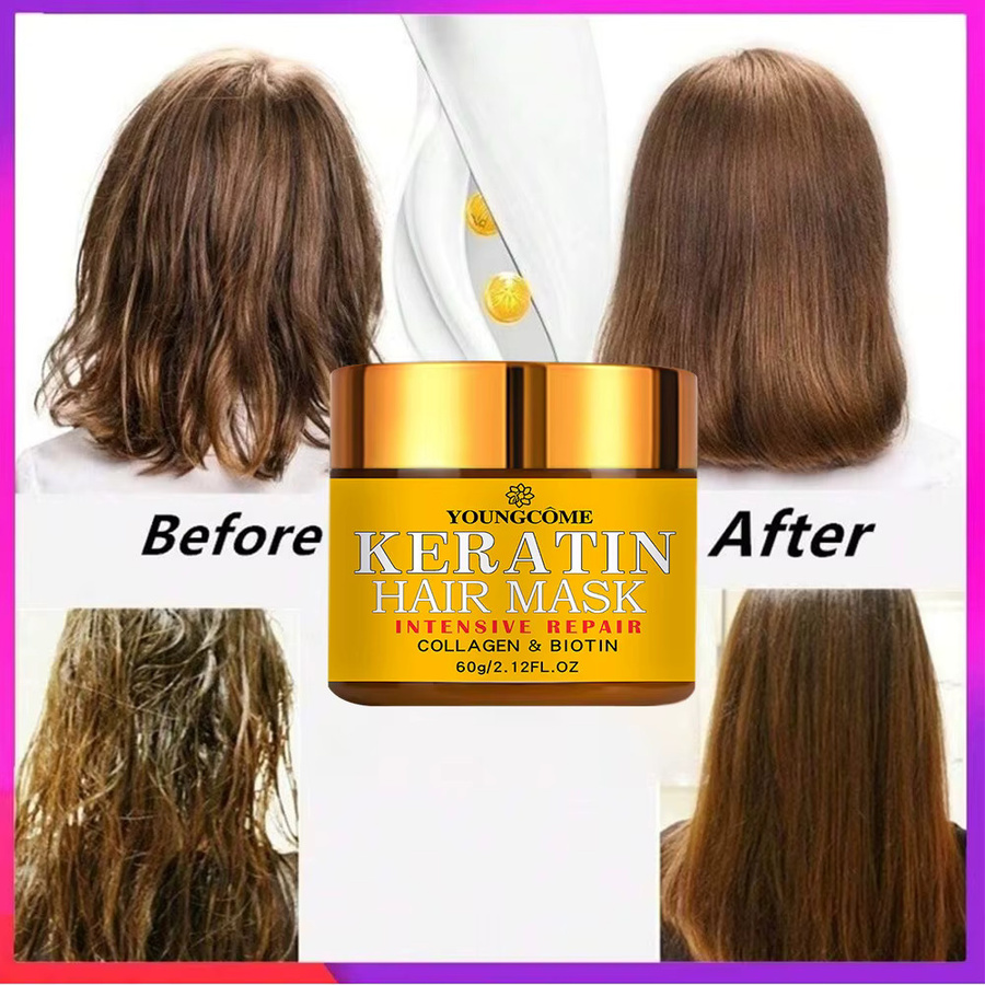 YOUNGCOME Haaröl mit Biotin, Kollagen, Keratin, für trockenes Haar - Bild 3