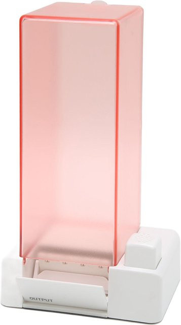 Wattepadhalter Rosa Transparent, Automatischer Wattepadaufbewahrung - Bild 1