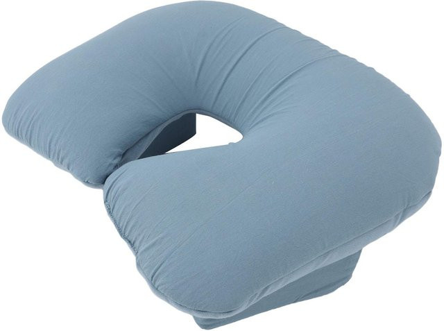 Bauchschläferkissen von OutsideWorld in Grau, weiches und atmungsaktives Gesichtskissen mit höhenverstellbarer Füllung aus Hollow-Fibre und Baumwollanteil - Bild 1