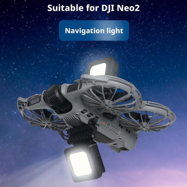 DJI Neo 2 Nachtfahrlicht Wiederaufladbare LED-Navigationslampe mit Schnellverschluss für das Landegestell - Bild 1