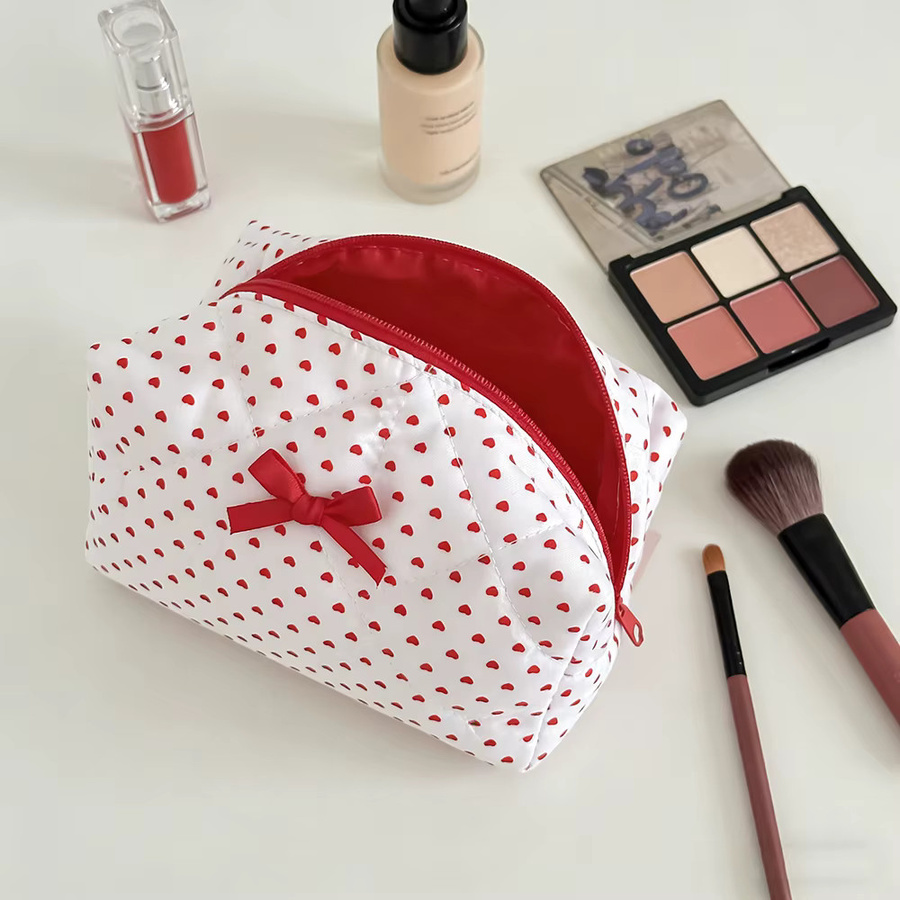 Airfriend Kosmetiktasche, Damen, Rote Herz Beutel - Bild 2