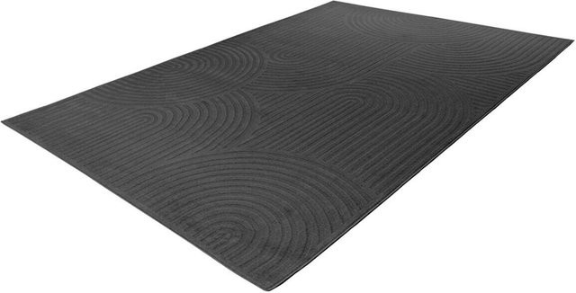 Kayoom Teppich Bandito 325 in Dunkelgrau, modern und pflegeleicht, B: 120 cm, L: 170 cm - Bild 1