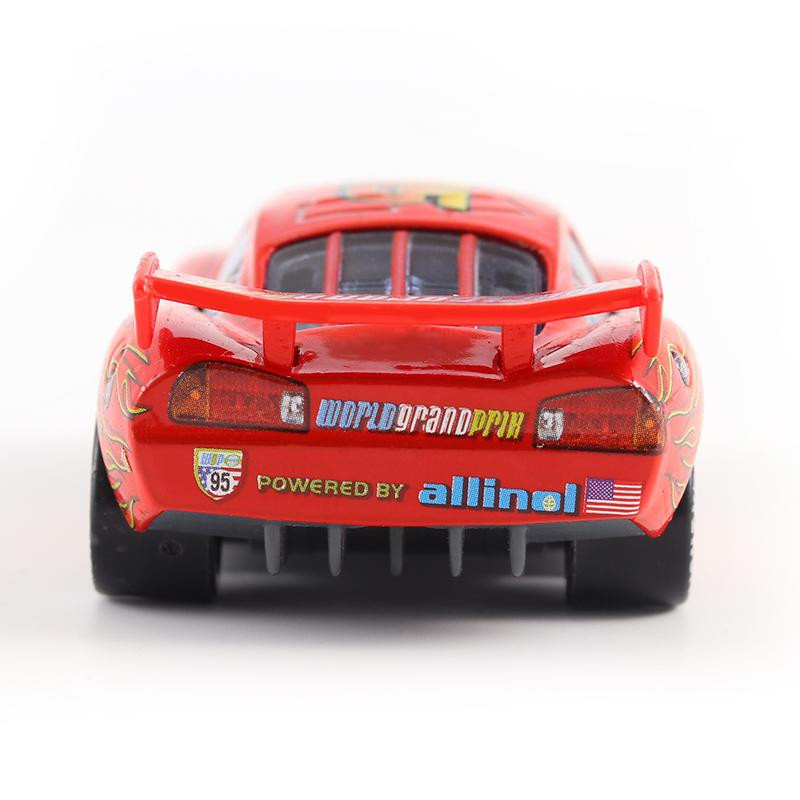 Linyi toy Pixar Cars Lightning McQueen Dinoco Rennfahrer Druckgussmetall 1:55 - Bild 2