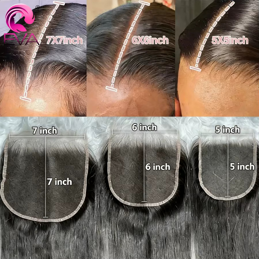 Eva Hair HD Lace Frontal Echthaar, vorgezupft - Bild 2