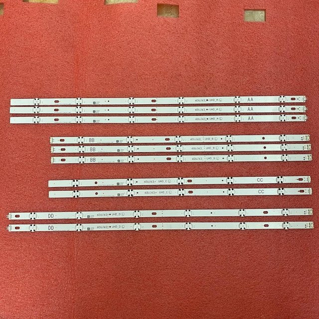 LED Backlight Strip für LG TV Modelle 60UJ630Y 60UJ6309 60UJ6300 60UJ6050 60UJ630V 60UJ634V 60UJ63 UHD A B C D NC600DGE AAFXC in Weiß - Bild 1