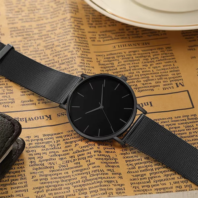TVK Armbanduhr Edelstahl, Quarz, Schwarz, Herren - Bild 6