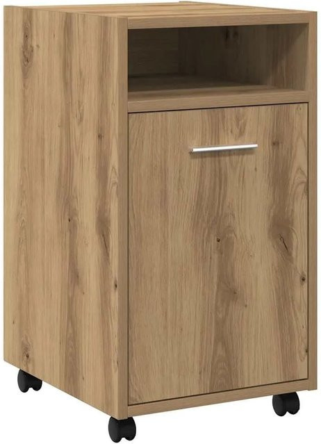 vidaXL Schrank mit Rollen in Artisan-Eiche, braun, B/T/H: 33 x 38 x 60 cm - Bild 1