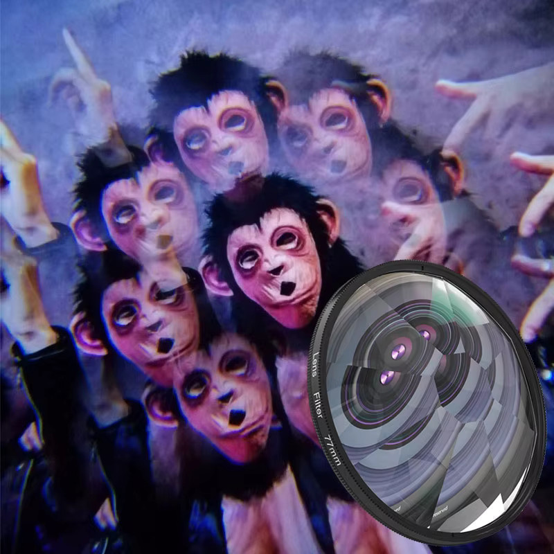 KnightX Kaleidoskop Prisma Swirl Filter für Spezialeffekte in der Fotografie, Schwarz, Durchmesser: 58 mm bis 82 mm - Bild 3