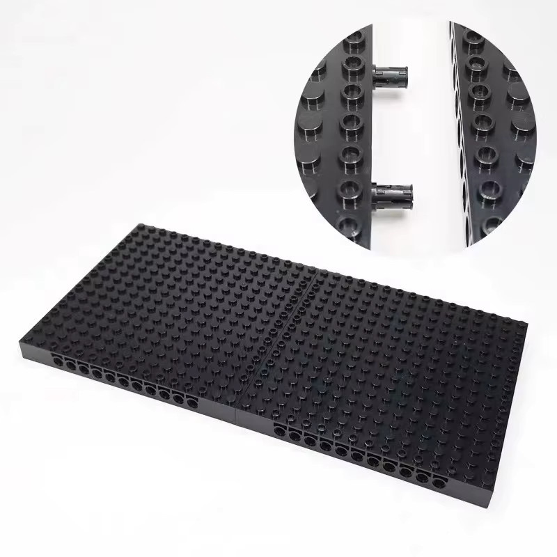 hairun Basisplatte 16x16 Noppen Bausteine Bodenplatte, Schwarz, Zubehör - Bild 3