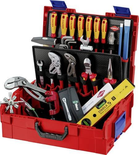 Knipex L-BOXX 00 21 19 LB S Sanitär Werkzeugkoffer bestückt 52-teilig B/T/H: 44,2 x 35,7 x 15,1 cm - Bild 1