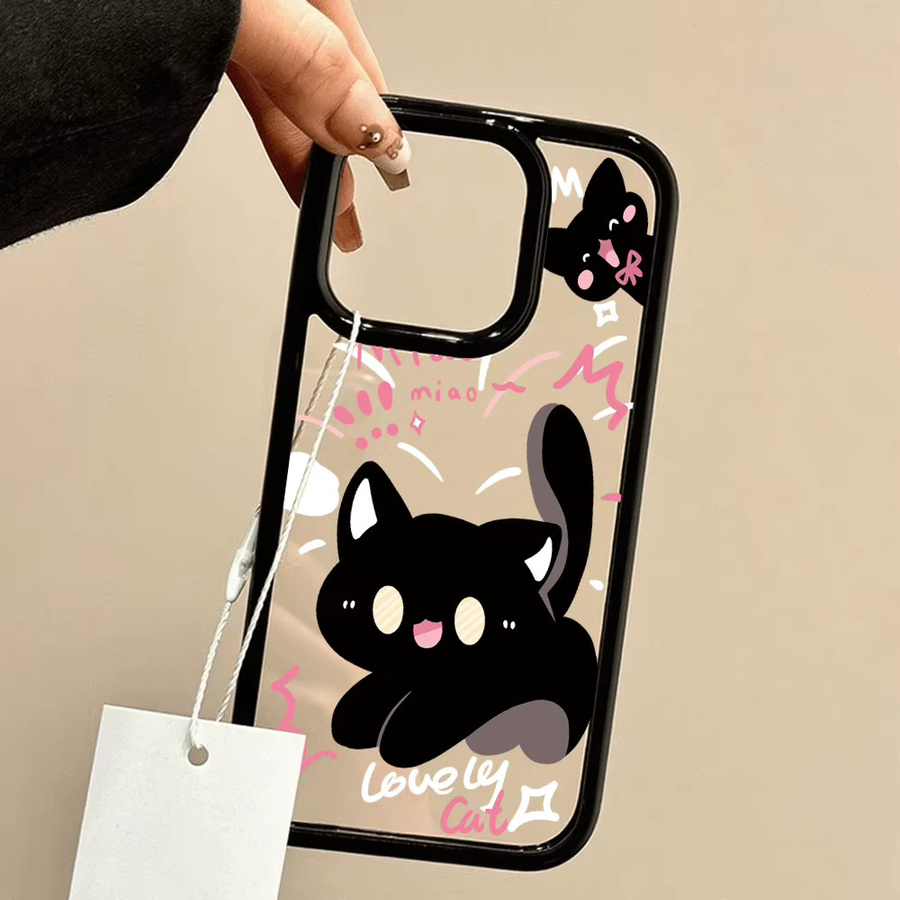 Luxus Katzen Motiv Handyhülle aus Acryl für dein Apple iPhone 17 Pro Max - Bild 3
