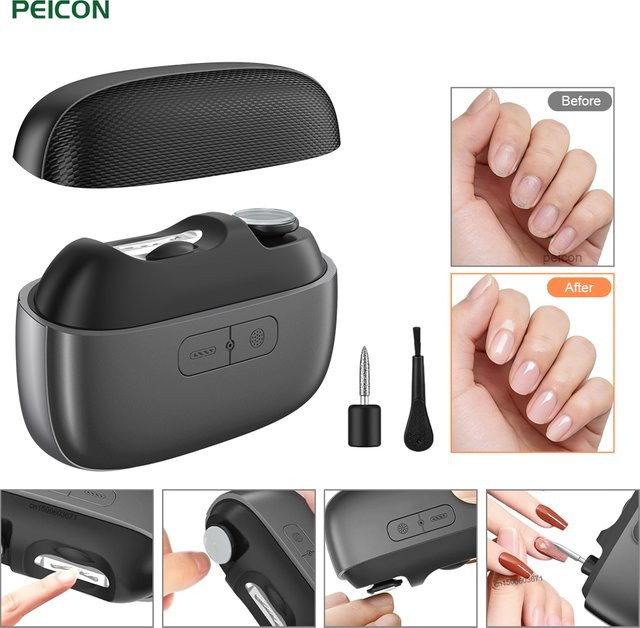 PEICON Elektrischer Nagelknipser, Schwarz, Unisex - Bild 1