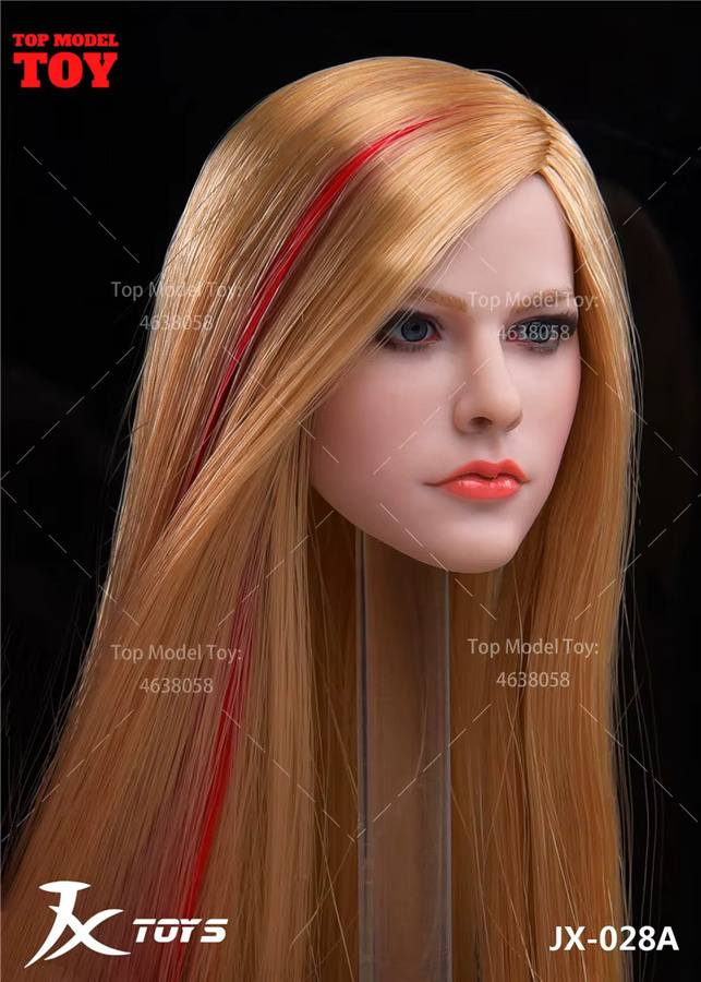MAK Rock Und Roll Sänger Avril Kopf Geschnitzt Modell, 1/6 Action Figur, Puppen Spielzeug - Bild 3