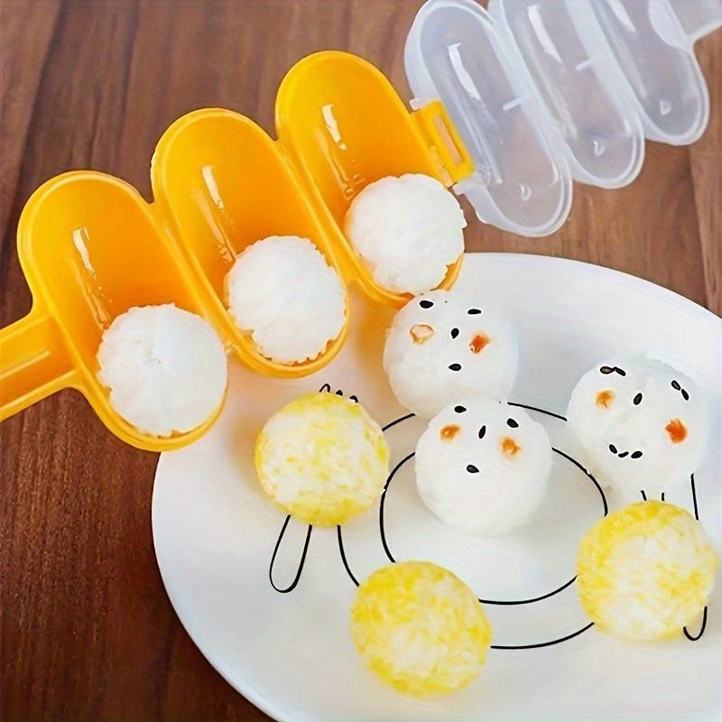 2er-Set DIY Reisbällchenform 3-in-1 Reisbällchen-Maker in Blau für Lunchboxen und die Küche - Bild 3