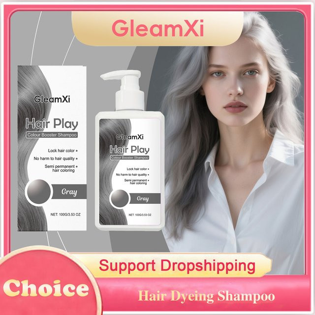 Gleamxi Haarfärbeshampoo, 100g, Grauhaar-fixierend - Bild 1