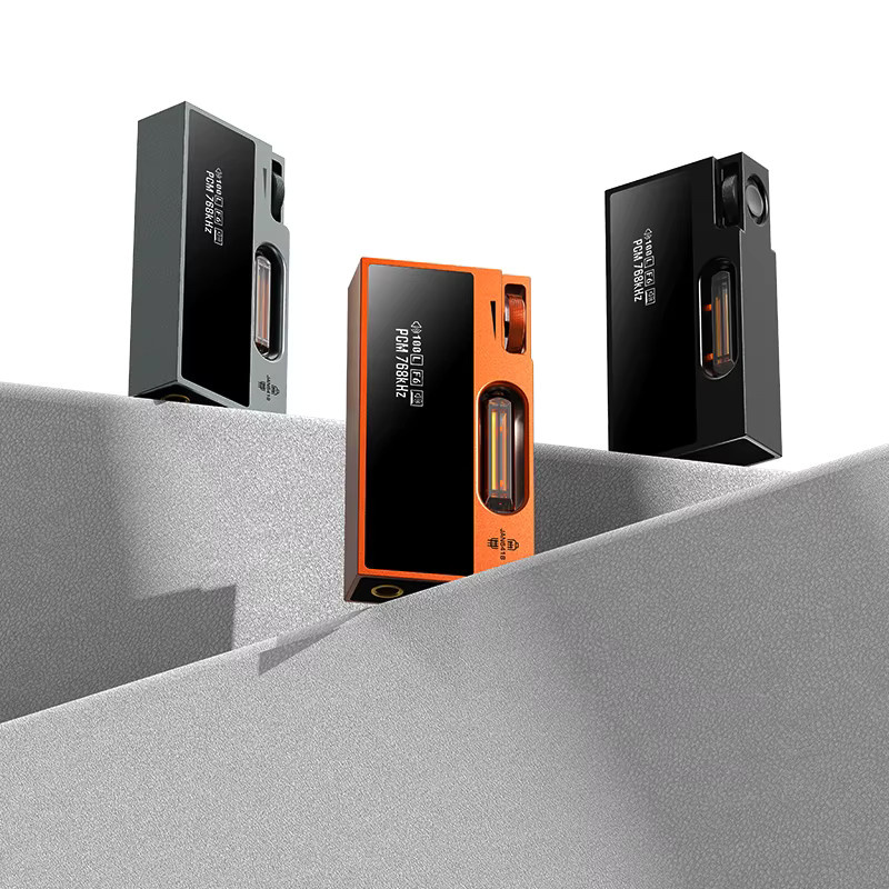 SHANLING UA7 Tragbarer USB-DAC-AMP-Röhrentransistor Dual-Modus HiFi-Audio-Dongle mit 44 mm symmetrischem Design in Orange oder Purple - Bild 2