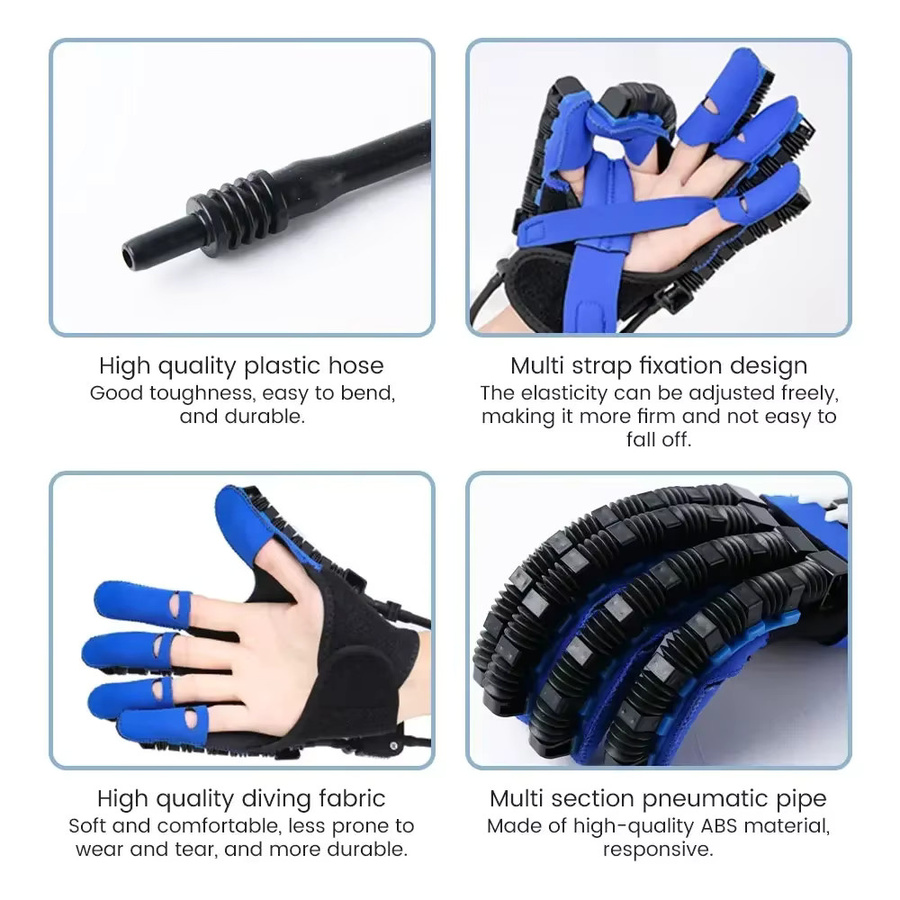 SUOLAER Rehabilitations-Roboterhandschuhe zur Handfunktionstherapie bei Schlaganfall und Hemiplegie in Blau - Bild 3