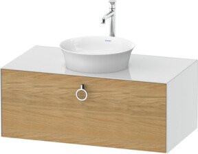 Duravit Waschtischunterschrank White Tulip in Weiß, Wandmontage, Breite: 100 cm, Tiefe: 55 cm - Bild 1