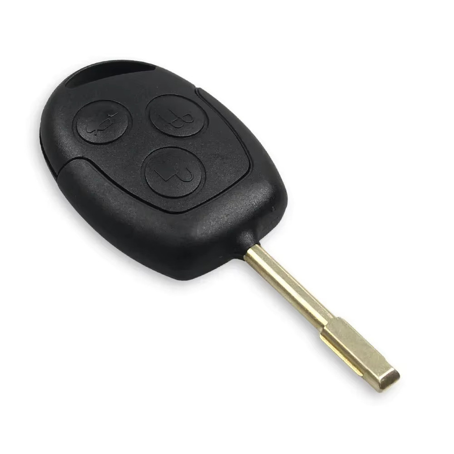 KEYYOU Auto-Fernbedienungsschlüssel 433 MHz mit ID63 ID60 Chip für Ford Mondeo Focus 2 Fiesta Fusion Transit KA Galaxy MK2 MK5 MK7 HU101 FO21 Klinge in Schwarz - Bild 2