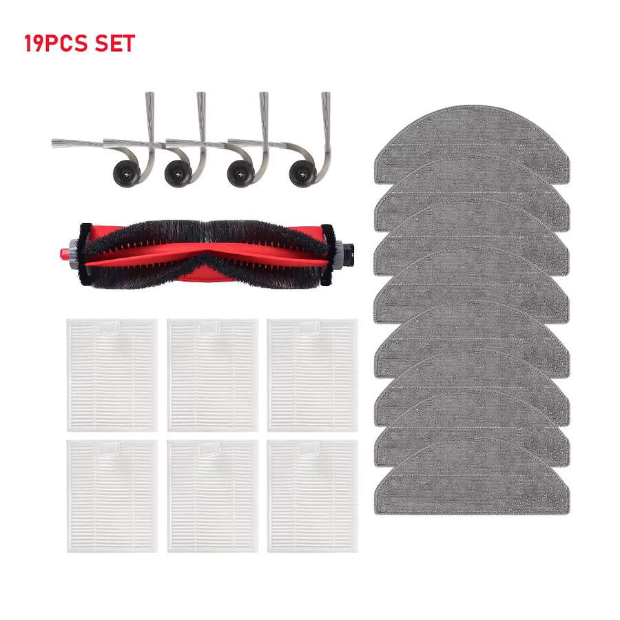 Roborock Ersatzteil-Set für Q7B Q7T+ Q7 M5 M5+ Q7 L5 L5+ Q7 TF TF+ Roboter-Staubsauger mit Filter, Mopptuch und Hauptseitenbürste aus Kunststoff - Bild 5