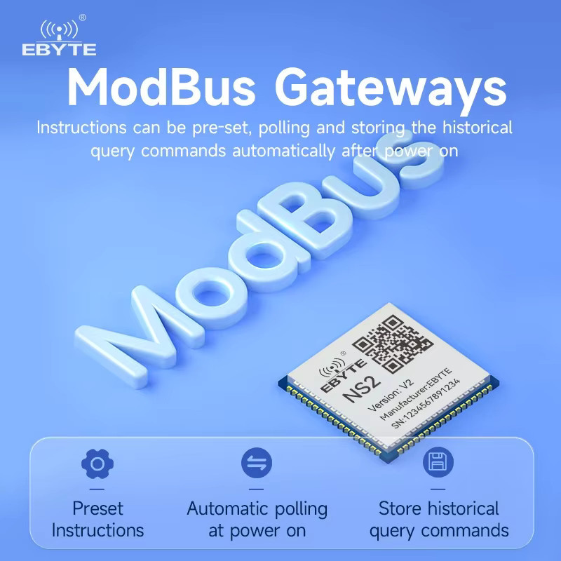 EBYTE Multi-Seriell-Port zu Ethernet-Modul für Modbus-Protokolle mit 2-Wege, 4-Wege und 8-Wege Unterstützung sowie Virtual Serial Port Testing Board - Bild 3