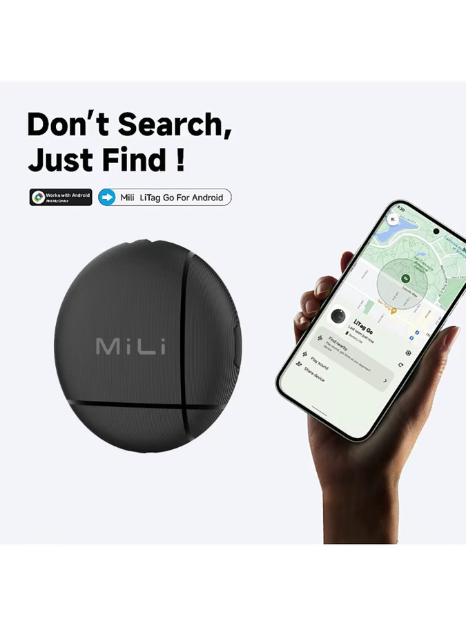 leapii Bluetooth Schlüssel-Tracker für Android, kompatibel mit Google Find My Device, Farbe: Schwarz - Bild 5