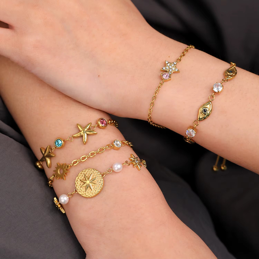 LUXUKISSKIDS Armband, Seestern, Edelstahl, Gold, Kinder - Bild 2