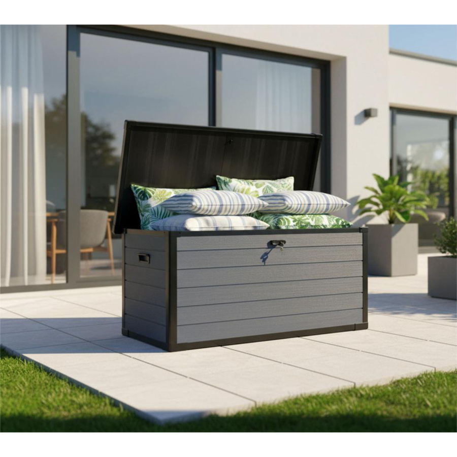 Westmann Gartenbox Silva XXL aus Kunststoff in Anthrazit, Volumen: 570 l, B/T/H: 150 x 74 x 66 cm - Bild 2