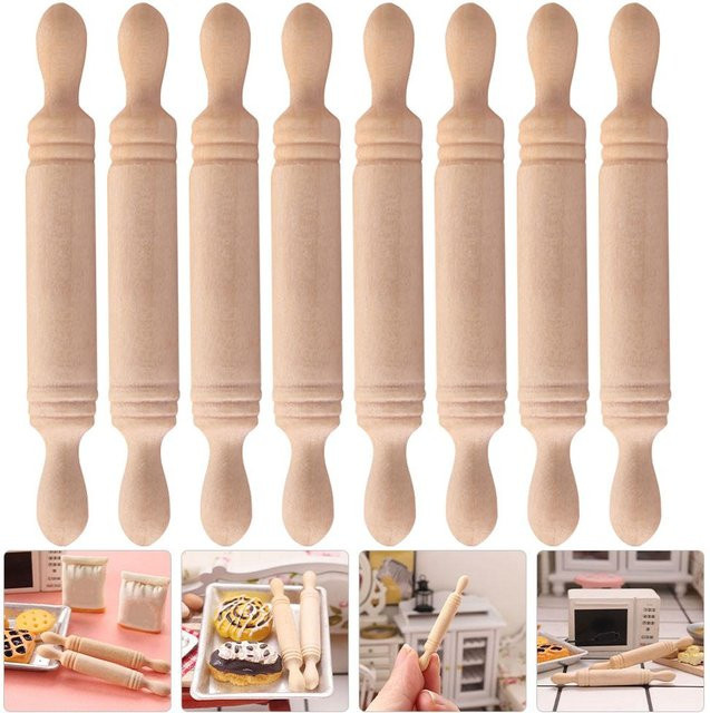 Elegant Living House Mini-Holz-Nudelholz-Spielzeug, 8-teiliges Set - Bild 1