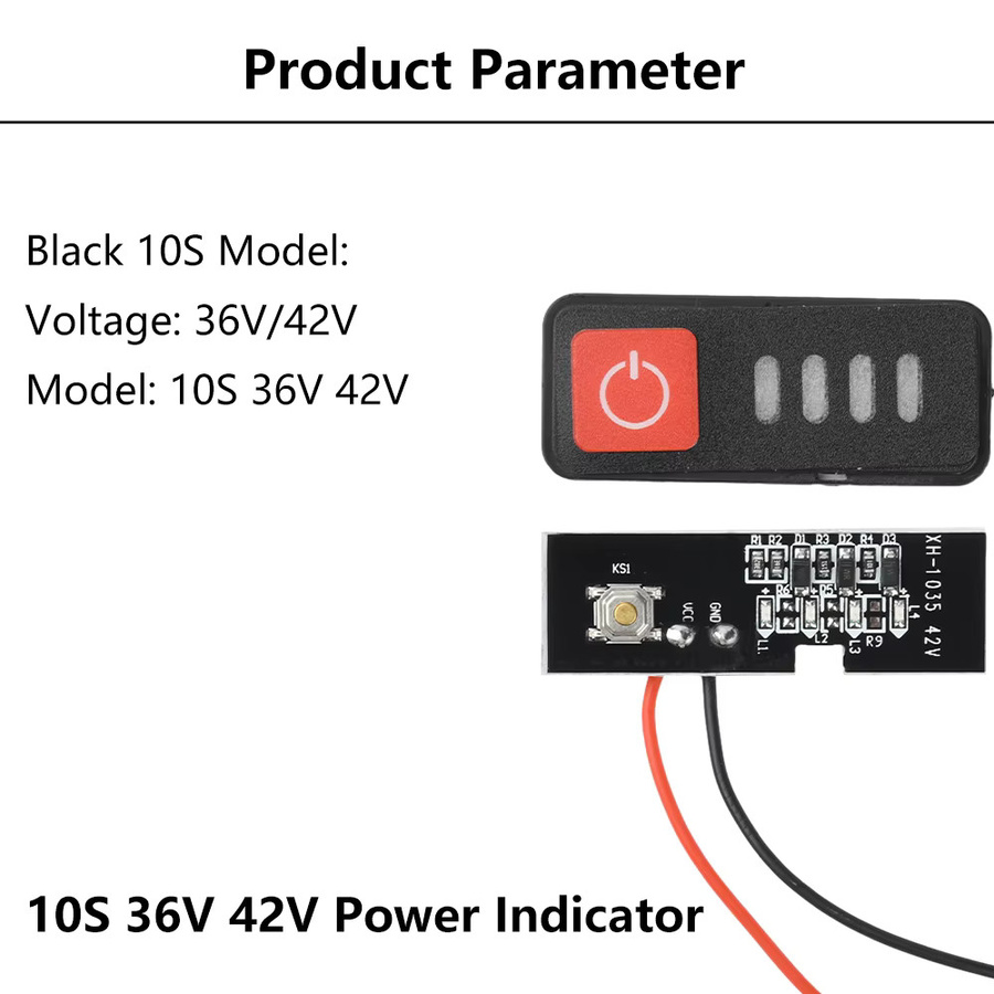 diymore Lithium-Batterie-Display für 18650-Akkus, 36 V bis 42 V, Batteriekapazitätsanzeige für elektrische Bohrmaschinen und Schraubendreher - Bild 2