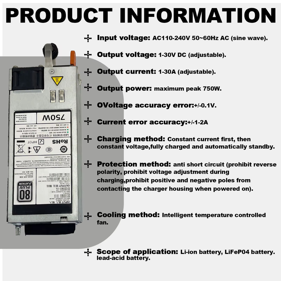 SUSUTOO Einstellbares Spannungs- und Stromladegerät 1-30V 1-30A für LiFePO4 Li-Ionen Lithium-Batterien 4S 8S und Blei-Säure-Batterien - Bild 5