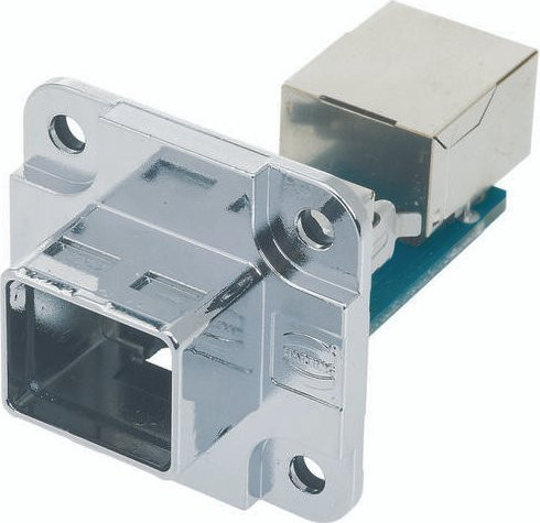 HARTING Wanddurchführung 09452951130 aus Zinkdruckguss in Silber mit 5 Polen - Bild 1