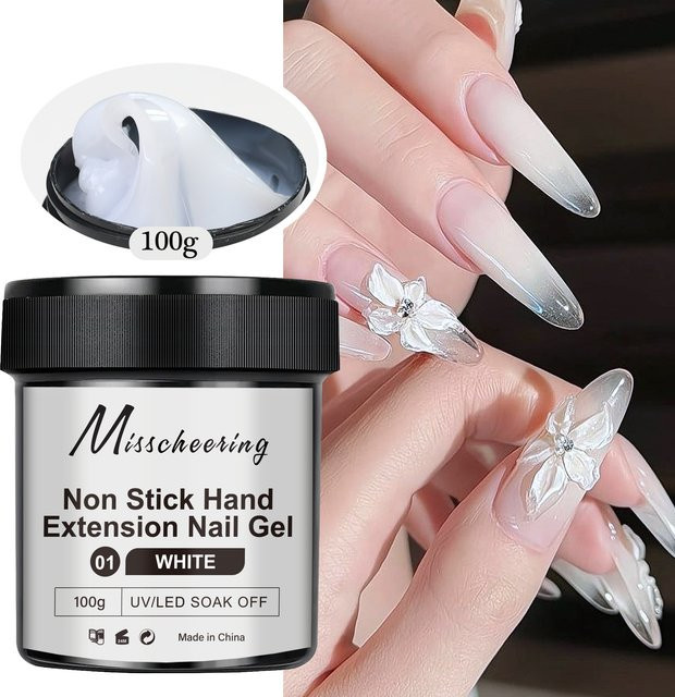 Misscheering Nagelgel, Weiß, 100 g, Glänzend - Bild 1