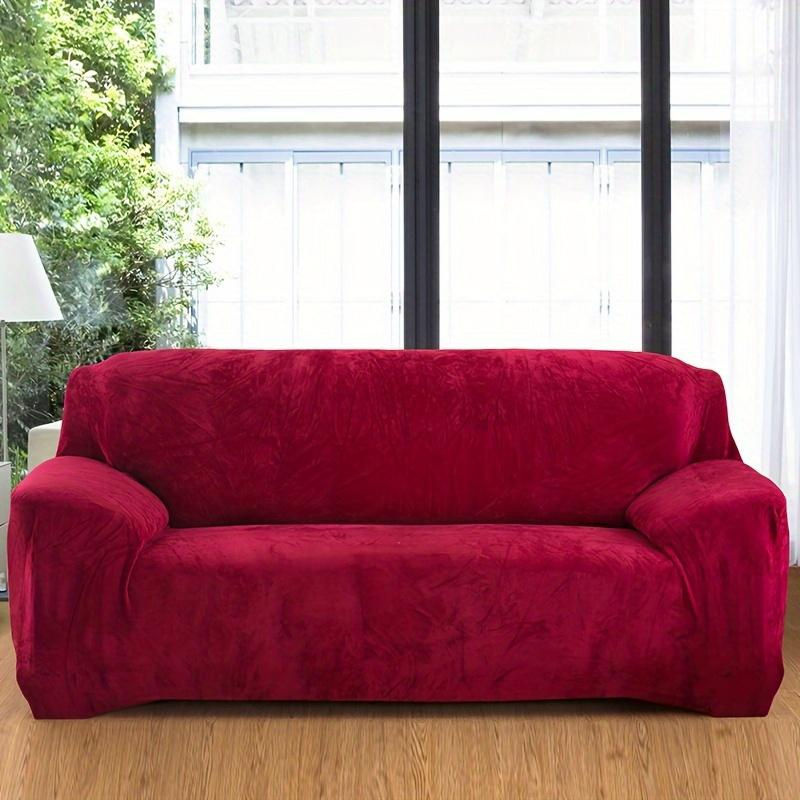 Bestbags Sofaüberwurf aus Samt, elastischer und rutschfester Couchbezug für 1-Sitzer, Breite: 90-140 cm - Bild 2