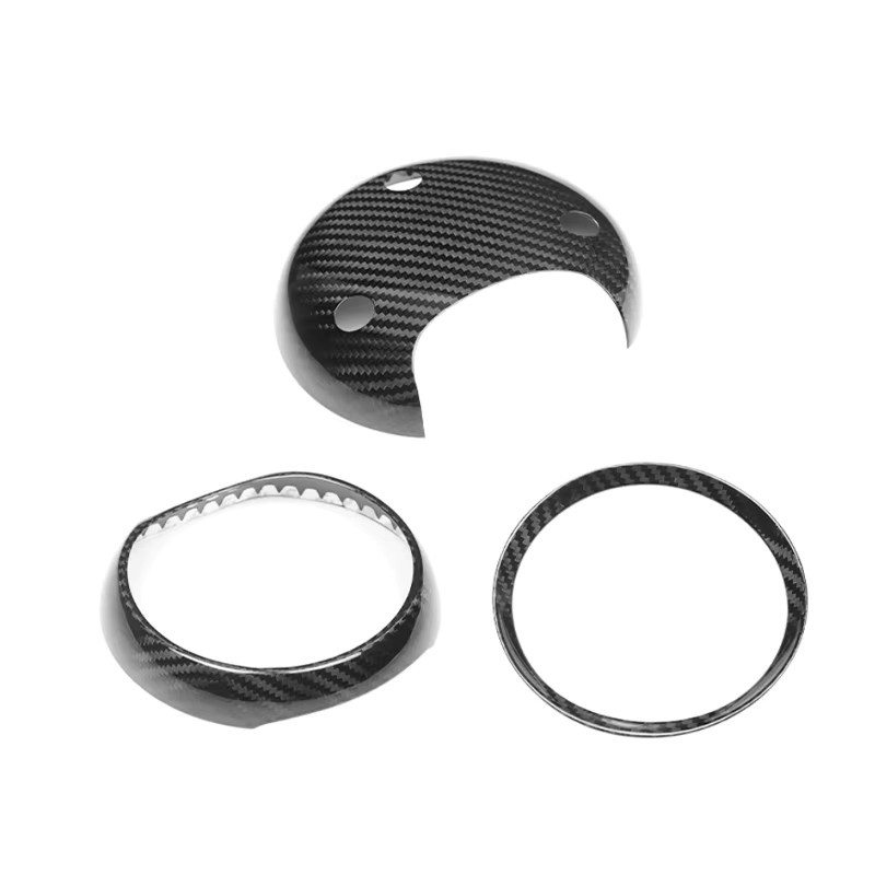 ZUIMI Carbon Fiber Tachometer Dekorative Aufkleber für MINI R55 R56 R60 JCW in Schwarz - Bild 4