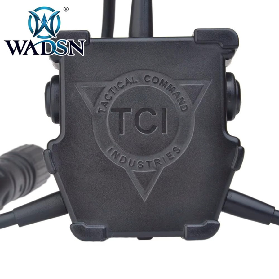 WADSN Dual u94 PTT Softail Airsoft Headset in Schwarz für Kenwood und Baofeng Walkie Talkie sowie Jagd und taktische Einsätze - Bild 3
