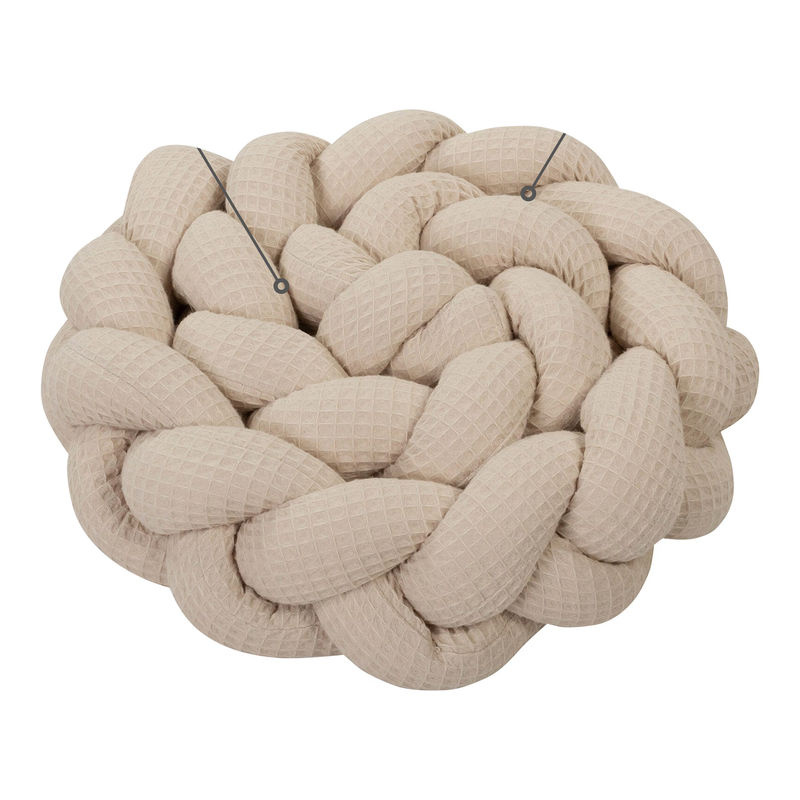 Babybay Nestchenschlange aus Waffelpiqué in Beige, 280 cm Länge - Bild 2