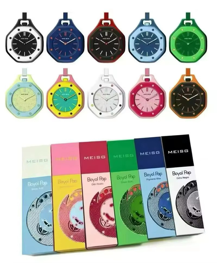 Epoper Taschenuhr, Keramik, Bunt, Achteckig, Unisex - Bild 3