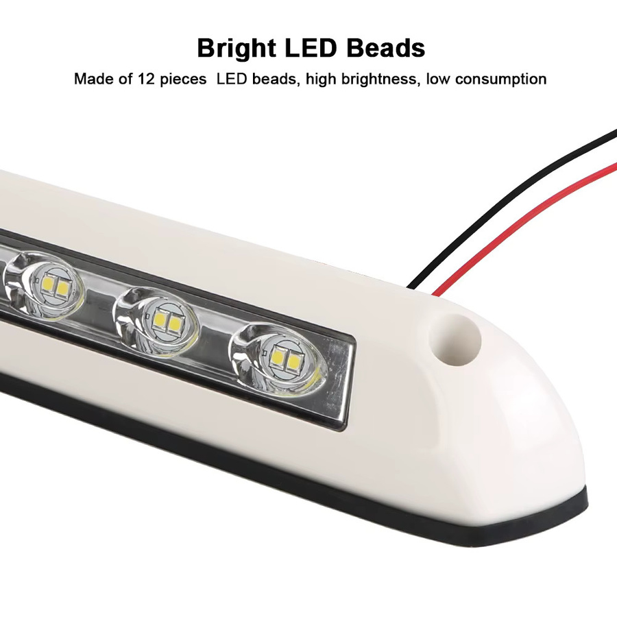 LED Bar Innenbeleuchtung für Caravan und Wohnmobil in Weiß, 12V 24V Wandleuchte für Van, LKW und Anhänger - Bild 4