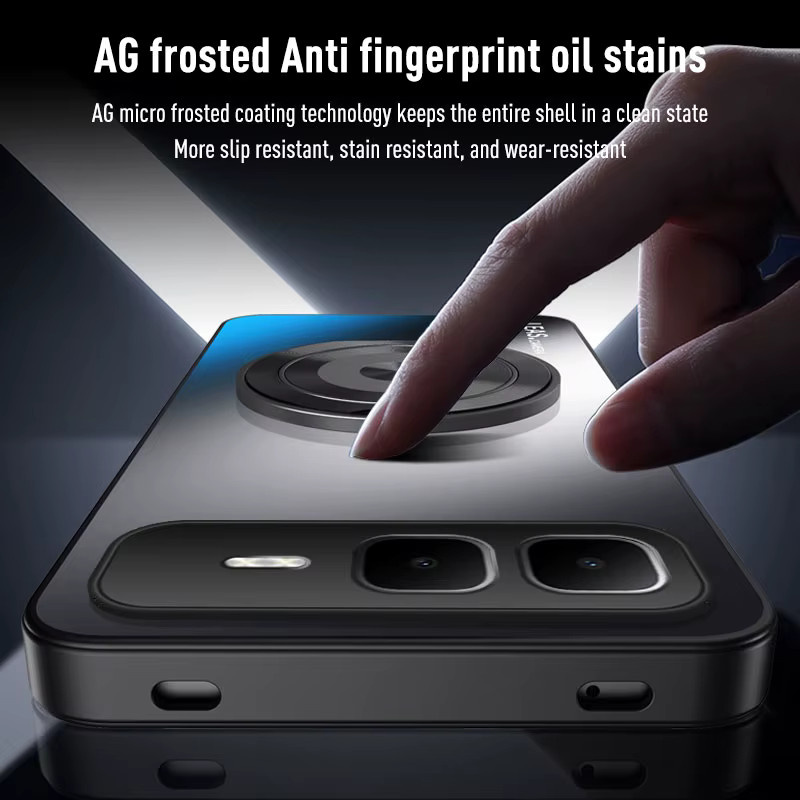 Fudusaidman Magnetische Schutzhülle mit MagSafe Ring und Objektivschutz für Google Pixel 10 9 9A 8 8A 7 7A Pro XL in Schwarz - Bild 3