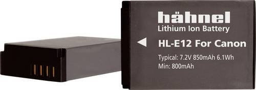 Hähnel Fototechnik HL-E12 Kamera-Akku Ersatz für LP-E12, 7.2V, 850 mAh, Schwarz - Bild 1