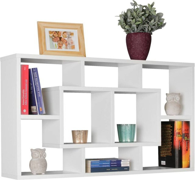 Wohnling Wandregal modern weiß B/H/T: 85 x 47,5 x 16 cm - Bild 1