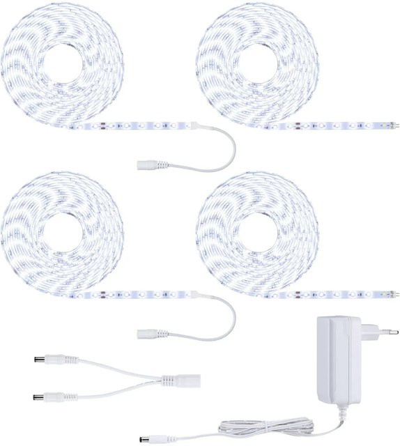 Paulmann SimpLED LED-Strip Komplettset in Weiß mit 45W, 280lm und 6500K Tageslichtweiß, 20 m Länge - Bild 1