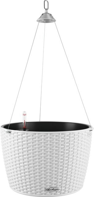 Lechuza Hängeampel Nindo Cottage 35 Weiß mit integriertem Erdbewässerungssystem Ø 35 cm - Bild 1