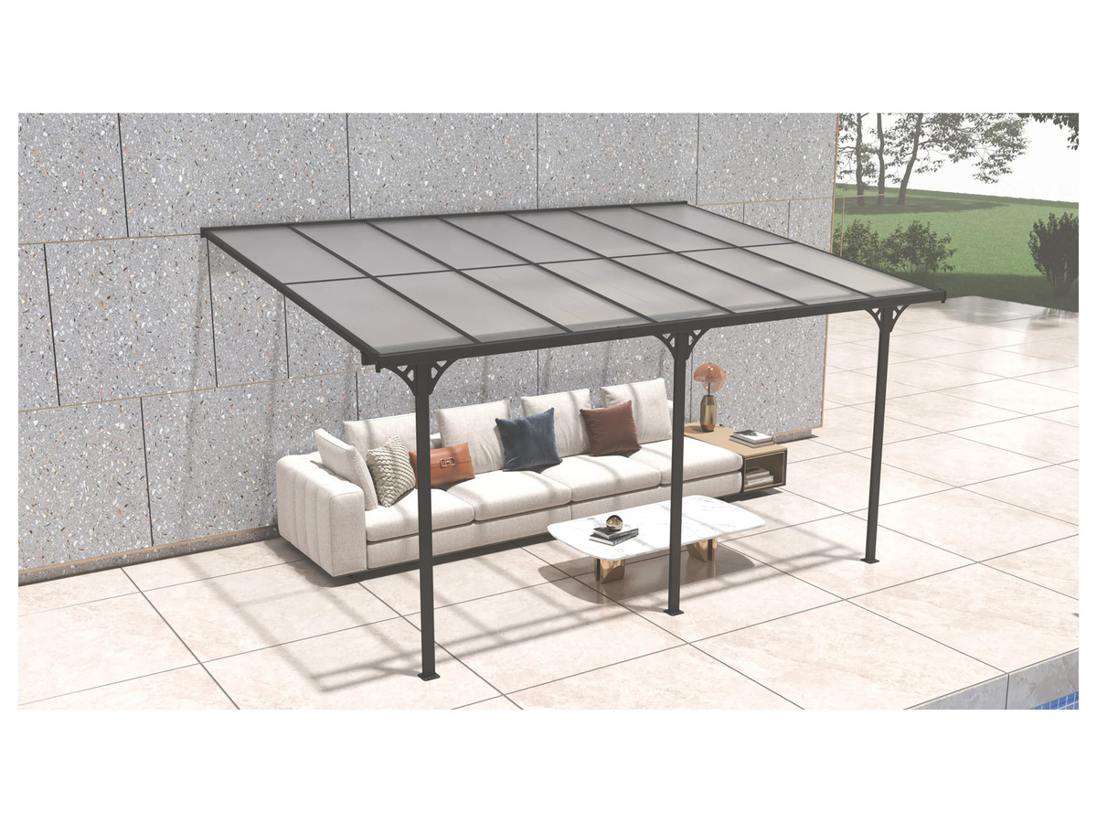 Westmann Terrassenüberdachung Bruce Aluminium in Schwarz B/T: 435 x 300 cm - Bild 2